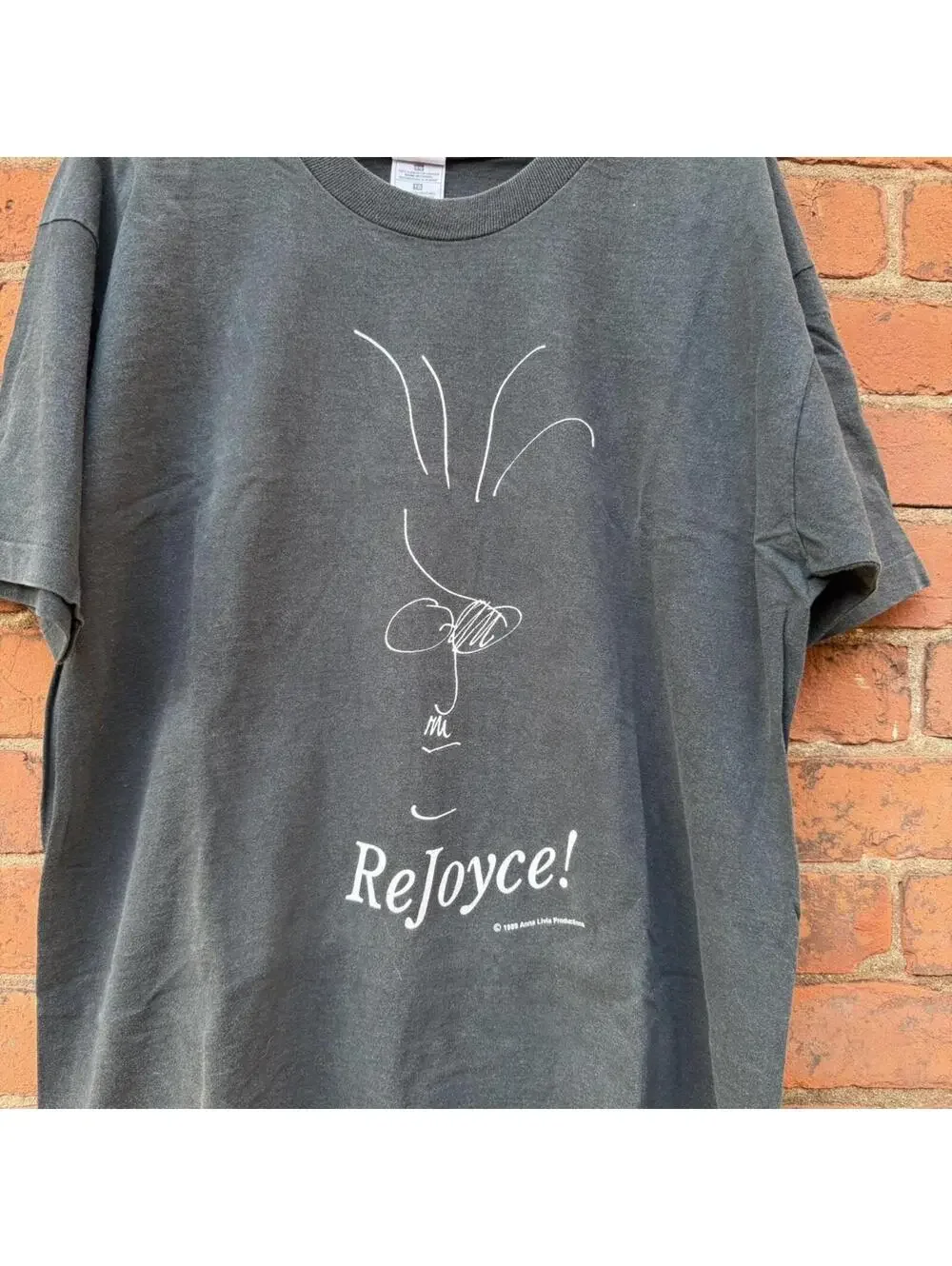 vintage James Joyce rejoyce t shirt 1989 XL - Picture 6 of 8
